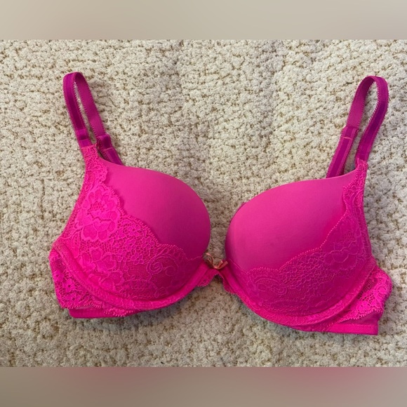 VS Hot Pink - Dream Angle Bra Size 34 A -Push up - Picture 5 of 8